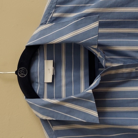 J JILL One Pocket Button Down Striped Cotton Long Sleeve Shirt - Picture 4 of 11